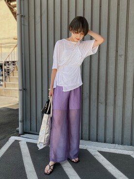 MARIKOさん（レディース・168cm）の夏コーディネート