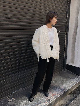 「ASTRAET（アストラット）のアイテム（アクセサリー）」を使った、MARIKOさん（レディース・168cm）の秋コーディネート