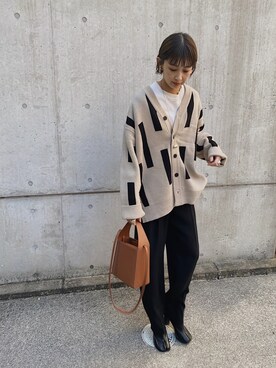 「ASTRAET（アストラット）のアイテム（アクセサリー）」を使った、MARIKOさん（レディース・168cm）の秋コーディネート