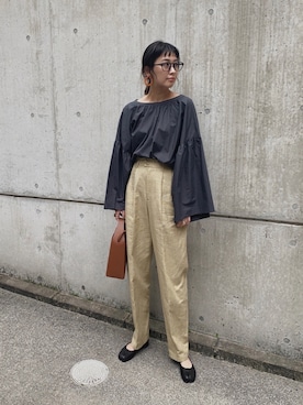 ＜6(ROKU)＞BACK GOMU PANTS/パンツ 6（ロク）の「＜6(ROKU)＞BACK GOMU PANTS/パンツ ◇（その他