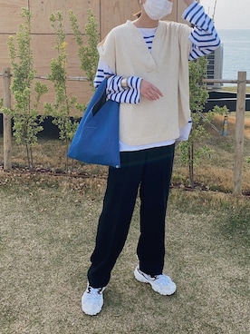 「Marient（マリエント）のアイテム（シューズ）」を使った、MARIKOさん（レディース・168cm）の春コーディネート