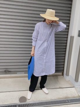 「Marient（マリエント）のアイテム（帽子）」を使った、MARIKOさん（レディース・168cm）の春コーディネート