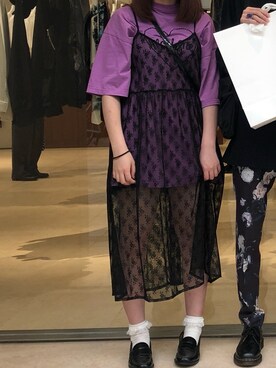 「MORPH8NE（モルフィン）のアイテム」を使った、かさん（レディース・159cm）の夏コーディネート