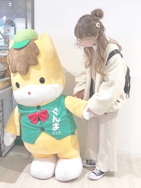 「Kastane（カスタネ）のアイテム（ブルゾン）」を使った、chocoさん（レディース・153cm）の冬コーディネート