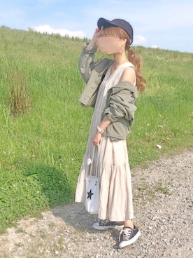「JEANASIS（ジーナシス）のアイテム（ジャケット/アウター）」を使った、chocoさん（レディース・153cm）の春コーディネート