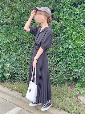 「CONVERSE TOKYO（コンバーストウキョウ）のアイテム」を使った、chocoさん（レディース・153cm）の夏コーディネート