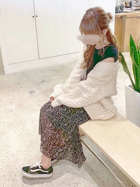 「chocomee（チョコミー）のアイテム（スカート）」を使った、chocoさん（レディース・153cm）の夏コーディネート
