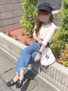 「chocomee（チョコミー）のアイテム（パンツ）」を使った、chocoさん（レディース・153cm）の夏コーディネート