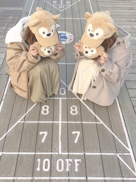 「mystic（ミスティック）のアイテム（ジャケット/アウター）」を使った、chocoさん（レディース・153cm）の冬コーディネート