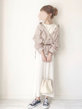 「chocomee（チョコミー）のアイテム」を使った、chocoさん（レディース・153cm）の春コーディネート