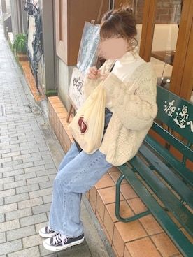 「chocomee（チョコミー）のアイテム（パンツ）」を使った、chocoさん（レディース・153cm）の秋コーディネート