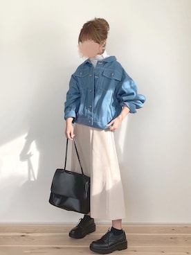 「chocomee（チョコミー）のアイテム（ジャケット/アウター）」を使った、chocoさん（レディース・153cm）の冬コーディネート