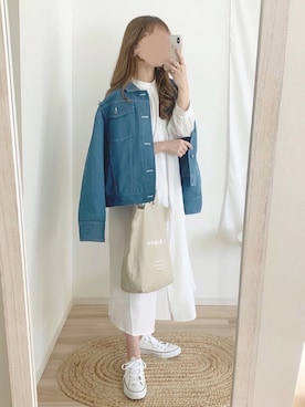「chocomee（チョコミー）のアイテム（ジャケット/アウター）」を使った、chocoさん（レディース・153cm）の冬コーディネート