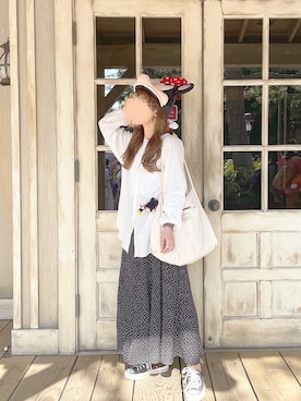 「chocomee（チョコミー）のアイテム（トップス）」を使った、chocoさん（レディース・153cm）の春コーディネート