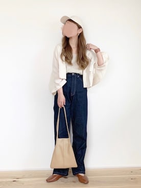 「chocomee（チョコミー）のアイテム（トップス）」を使った、chocoさん（レディース・153cm）の春コーディネート
