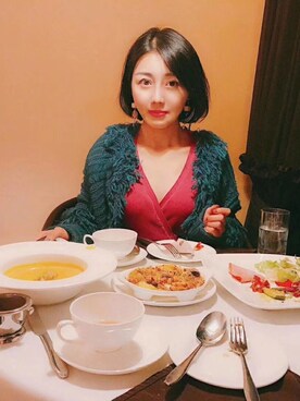 「quoti use fith（クゥオティ　ユース　フィス）のアイテム（その他アウター）」を使った、小甜辛呢さん（レディース・165cm）の春コーディネート