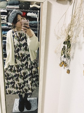 「chambre de charme（シャンブルドゥシャーム）のアイテム（ワンピース）」を使った、うーさん 。さん（レディース・167cm）の冬コーディネート