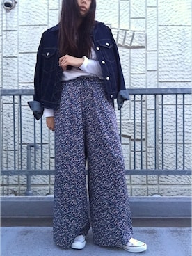 「BEAUTY&YOUTH UNITED ARROWS」｜「アイテム（デニムジャケット）」を使った、_naaao_さん（レディース・162cm）の春コーディネート