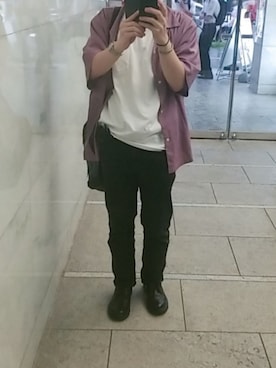 「HANES（ヘインズ）のアイテム（パンツ）」を使った、takuさん（メンズ・171cm）の夏コーディネート