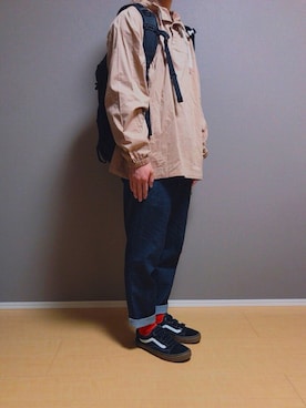 「SEVENDAYS=SUNDAY（セブンデイズサンデイ）のアイテム（パーカー）」を使った、ぬう。さん（メンズ・170cm）の春コーディネート