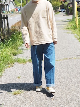 「BARENA（バレナ）のアイテム」を使った、ぬう。さん（メンズ・170cm）の春コーディネート