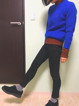 「T.U.K（ティーユーケー）のアイテム」を使った、きょうこさん（レディース・157cm）の春コーディネート