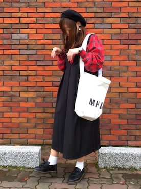 「wearhalloween2017」｜「アイテム（ジャンパースカート）」を使った、pon ♥︎さん（レディース・153cm）の秋コーディネート