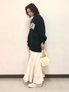 「JAMIRAY（ジャミレイ）のアイテム」を使った、こうじさん（レディース・160cm）の冬コーディネート