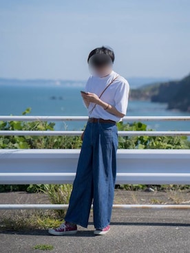 「DECADE（ディケイド）のアイテム（バッグ）」を使った、👨‍🍳691さん（メンズ・179cm）の秋コーディネート