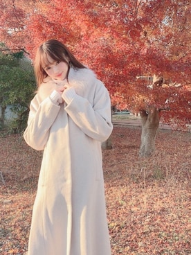「Leja（レジャ）のアイテム（ジャケット/アウター）」を使った、しほみさん（レディース・163cm）の冬コーディネート