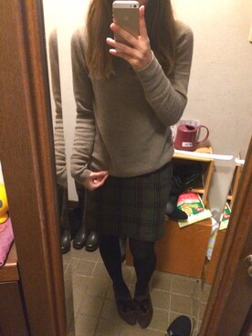 「タートル」｜「アイテム（ブーティ）」を使った、pipipiさん（レディース・154cm）の冬コーディネート