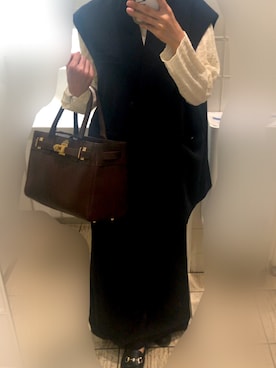 「AMERI」｜「アイテム（オールインワン・サロペット）」を使った、pipipiさん（レディース・154cm）の秋コーディネート