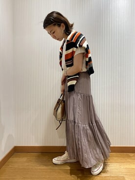 「SHIPS」｜高見さん（レディース・160cm）の夏コーディネート