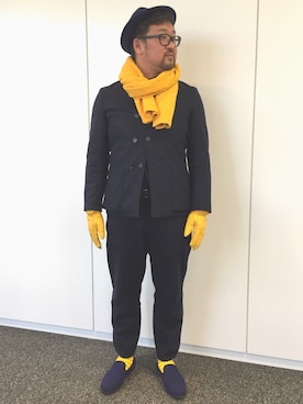 「ブラックウォッチ」｜「アイテム（その他）」を使った、しん83さん（メンズ・173cm）の冬コーディネート