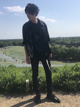 「GGD（ジージーディー）のアイテム（アクセサリー）」を使った、きょうすけさん（メンズ・175cm）の春コーディネート