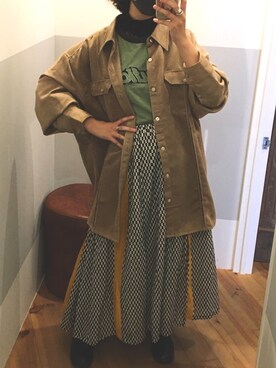 「NAUTICA JEANS（ノーティカ ジーンズ）のアイテム」を使った、北の月さん（レディース・160cm）の秋コーディネート