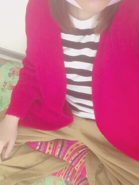 「MERLOT（メルロー）のアイテム（チノパンツ）」を使った、しのぶさん（レディース・157cm）の冬コーディネート