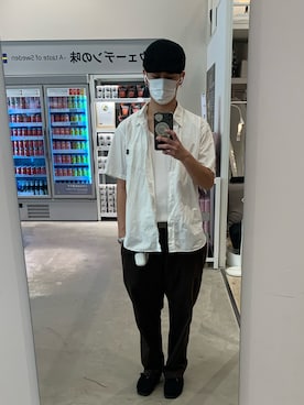「Ruben（ルーベン）のアイテム（ハンチング/ベレー帽）」を使った、かいさん（メンズ・168cm）の春コーディネート