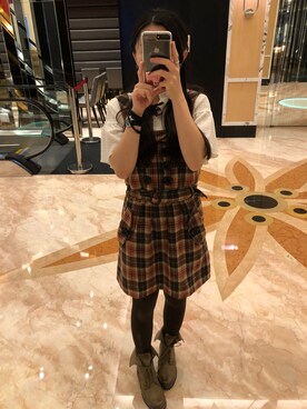 「amai（-）のアイテム」を使った、莉さん（レディース・156cm）の秋コーディネート