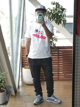 「ROKX（ロックス）のアイテム（パンツ）」を使った、iuriurさん（メンズ・175cm）の春コーディネート
