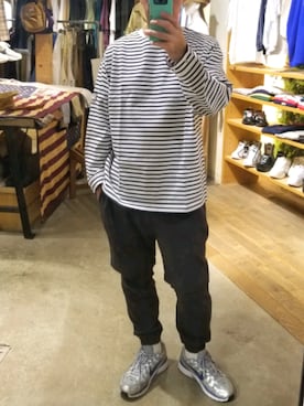 「MONKEY TIME（モンキータイム）のアイテム（パンツ）」を使った、iuriurさん（メンズ・175cm）の春コーディネート