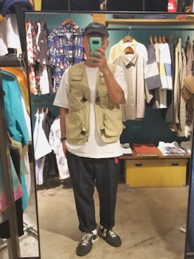 「BEN DAVIS（ベンデイビス）のアイテム（キャップ）」を使った、iuriurさん（メンズ・175cm）の夏コーディネート