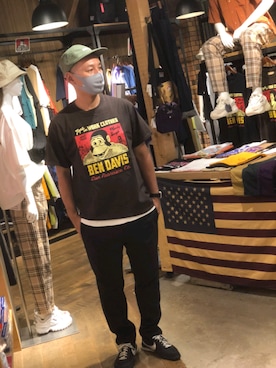 「EDWIN（エドウィン）のアイテム（チノパンツ）」を使った、iuriurさん（メンズ・175cm）の夏コーディネート