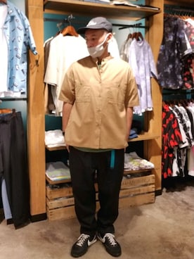 「TIMELY WARNING（タイムリーワーニング）のアイテム」を使った、iuriurさん（メンズ・175cm）の夏コーディネート