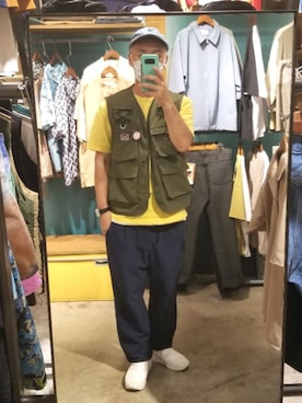 「TIMELY WARNING（タイムリーワーニング）のアイテム」を使った、iuriurさん（メンズ・175cm）の夏コーディネート