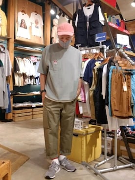 「TIMELY WARNING（タイムリーワーニング）のアイテム」を使った、iuriurさん（メンズ・175cm）の夏コーディネート