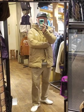 「BEAMS BOY（ビームスボーイ）のアイテム（キャップ）」を使った、iuriurさん（メンズ・175cm）の冬コーディネート