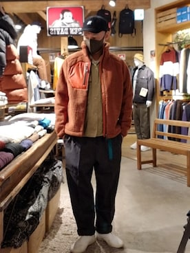 「BEAMS BOY（ビームスボーイ）のアイテム（キャップ）」を使った、iuriurさん（メンズ・175cm）の冬コーディネート