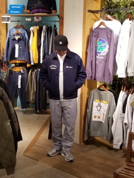 「BEAMS BOY（ビームスボーイ）のアイテム（キャップ）」を使った、iuriurさん（メンズ・175cm）の冬コーディネート