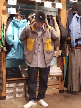 「BEAMS BOY（ビームスボーイ）のアイテム（キャップ）」を使った、iuriurさん（メンズ・175cm）の冬コーディネート